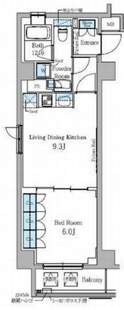 パークアクシス秋葉原の物件間取画像